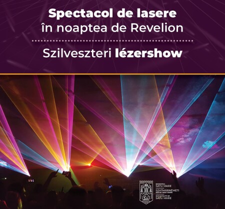 Spectacol de lasere în noapta de Revelion